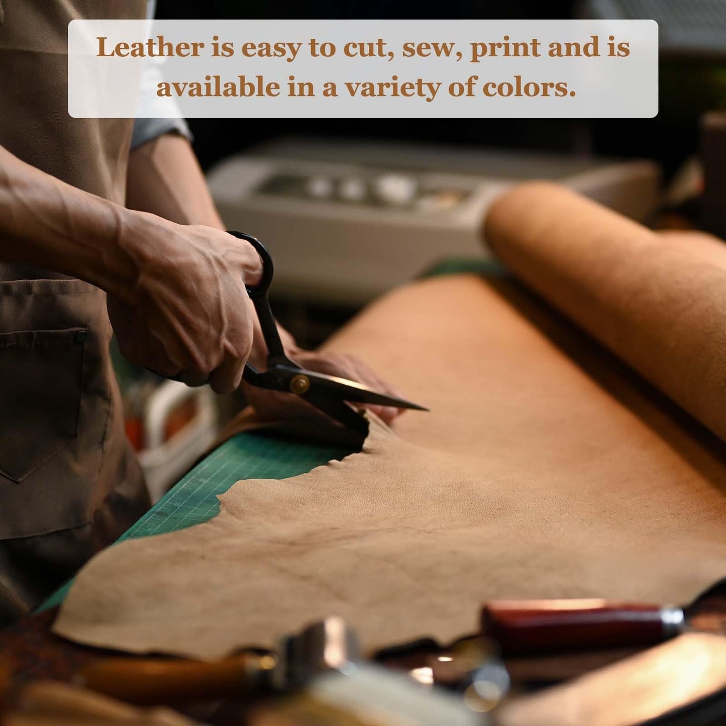 MECCANIXITY Thick Full Grain Leather Sheet, 23.6 x 11.8 Inch Natural Cow Leather 1.5-1.8 mm Fabric Pieces for DIY Craft Furniture Office Belts Notebook Covers,Dark Blue