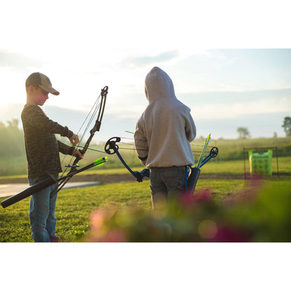 Genesis Archery Original Compound Bow with Adjustable Riser, 15"-30" Draw Length, Right - Archery Bow with 10-20 lb Draw Weight for Youth and Adults