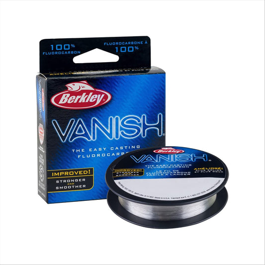 Berkley Vanish®, Clear, 8lb | 3.6kg, 110yd | 100m Fluorocarbon Fishing Line, Suitable for Saltwater and Freshwater Environments