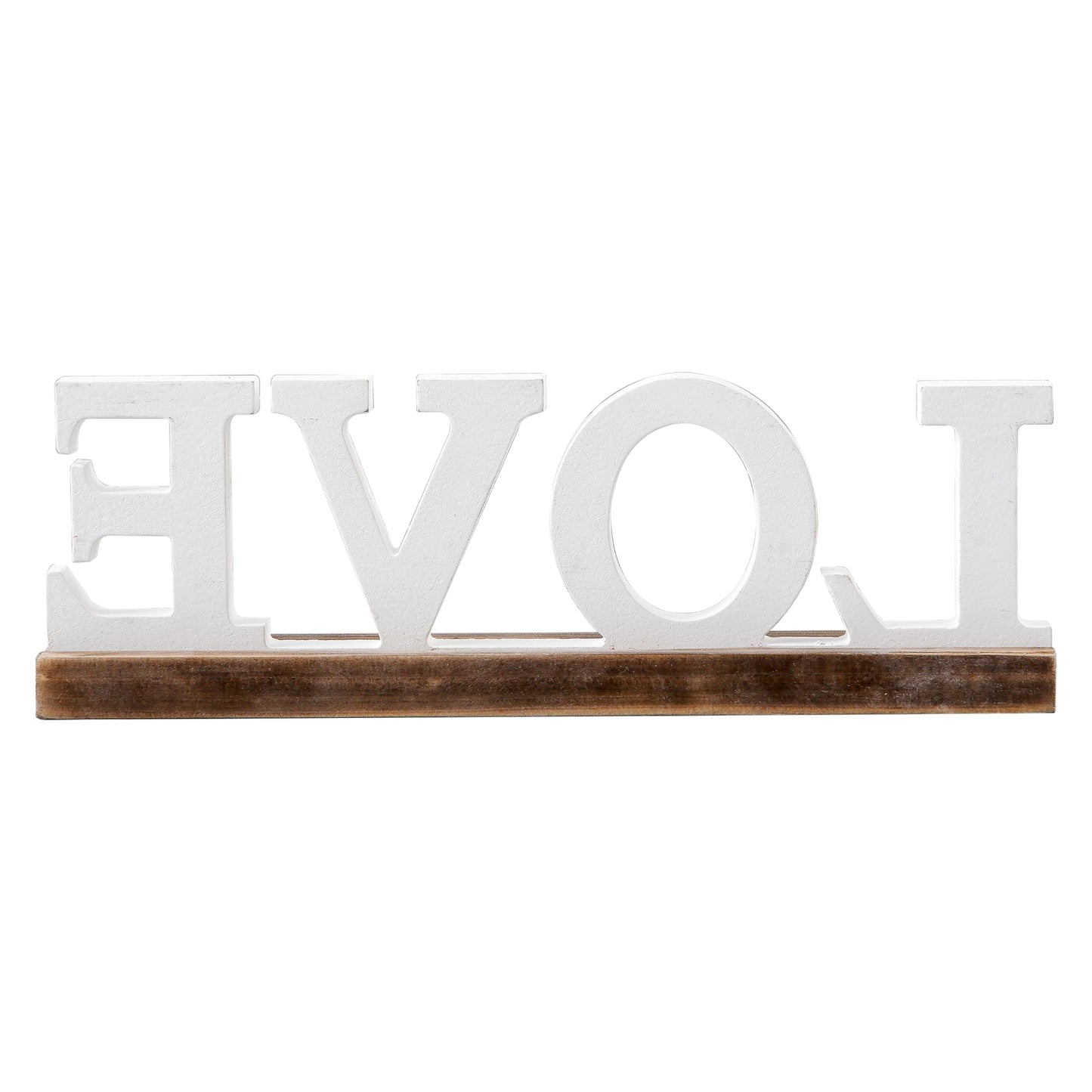 Sintosin Rustic Love Signs Decor 12", Farmhouse Wooden Love Signs for Home Decor, Distressed White Wedding Signs for Tabletop, Decorative Bedroom Signs for Valentine Thanksgiving Christmas