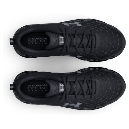 Under Armour Men's Charged Assert 10 Shoes, (001) Black/Black/Pitch Gray, 14
