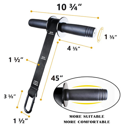 VAIIO Forearm Strengthener and Wrist Roller with Quick Locking Mechanism - Durable PVC Anti-Slip Grip Handles - Perfect for Men and Women - Ideal for Hand, Wrist, and Forearm Strength Training Black