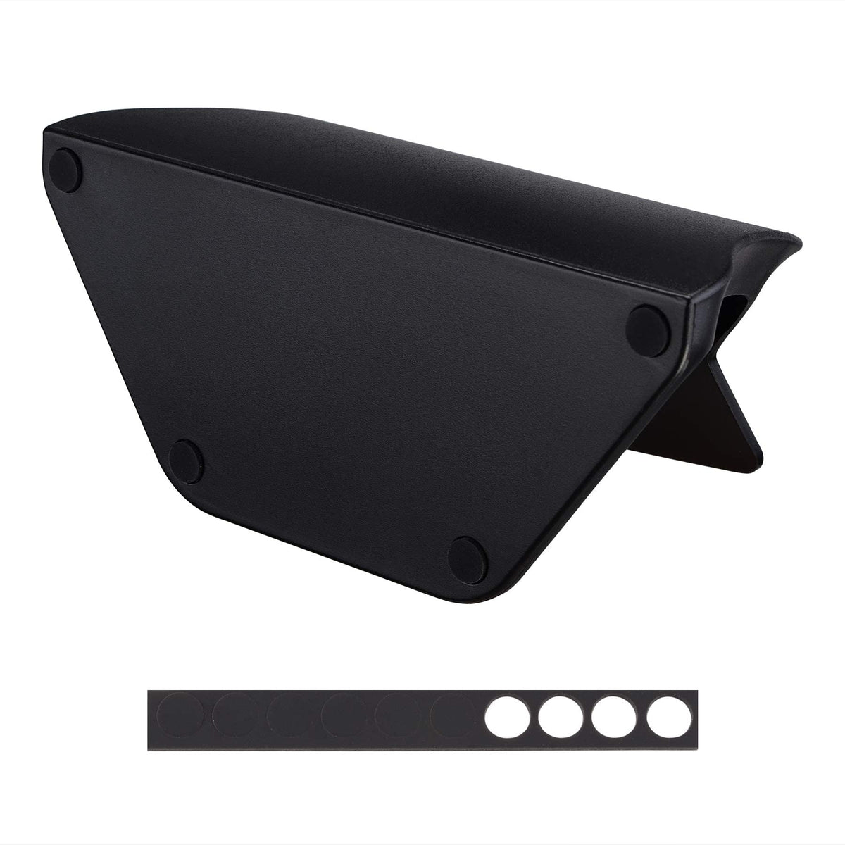 eXtremeRate Solid Black Controller Display Stand for PS4, Gamepad Accessories Desk Holder for PS4 Slim Pro Controller with Rubber Pads