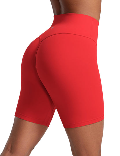 CRZ YOGA Secretsculpt Biker Shorts 6" Deep Red Small