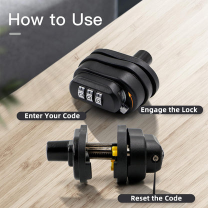 RioRand 3 Digit Combination Trigger Lock, Keyless Gun Safety Lock Compatible with Pistols Handguns Rifles Shotguns 1PC