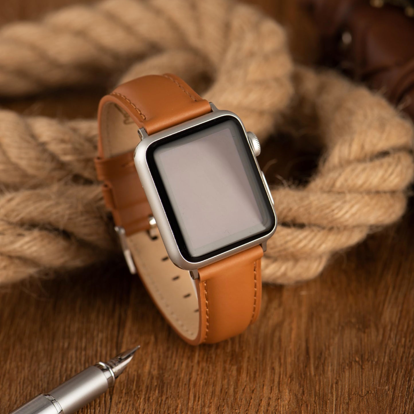 CORROPELLE Leather Watch Bands Compatible with Apple Watch 49mm 46mm 45mm 44mm 42mm, Top Grain Genuine Leather Straps Replacement Band for iWatch Series 11 10 9 8 7 6 5 4 3 2 1 SE3/2/1 Ultra3/2/1