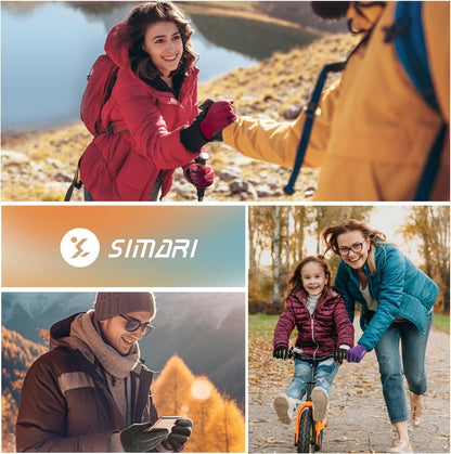 Winter Gloves for Men & Women - Thermal Touch Screen Ski Gloves | Non-Slip Palm & Fleece Lined for Cold Weather Activities