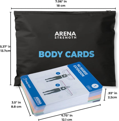 Strength Workout Cards - Instructional Fitness Deck for Booty Band Exercises | Beginner Resistance Band Guide