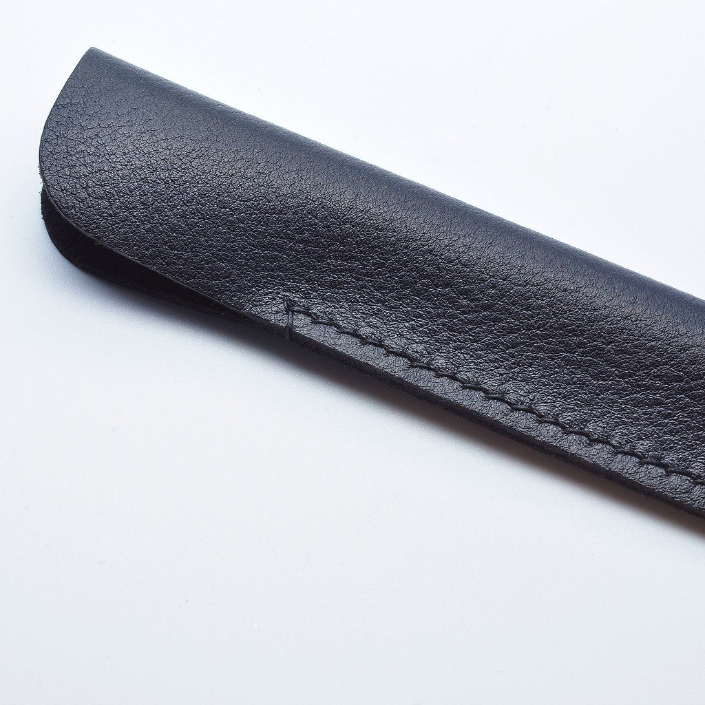 LACHIEVA LUX Single Pen Leather Case, Pouches for Writing Instruments (Black)