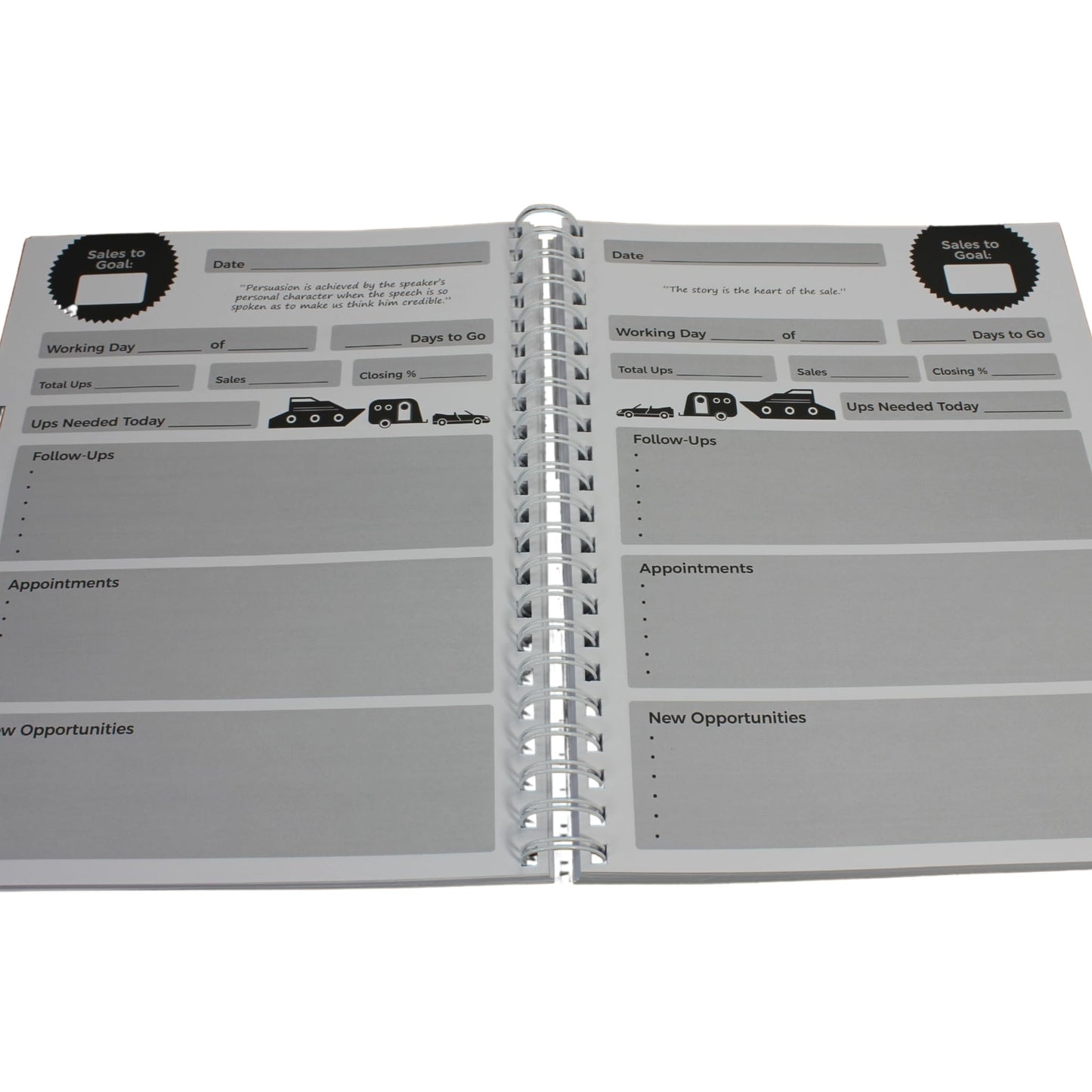 The Profit Diary- Car Sales Daily Planner & Tracker- Optimize Your Day for Success