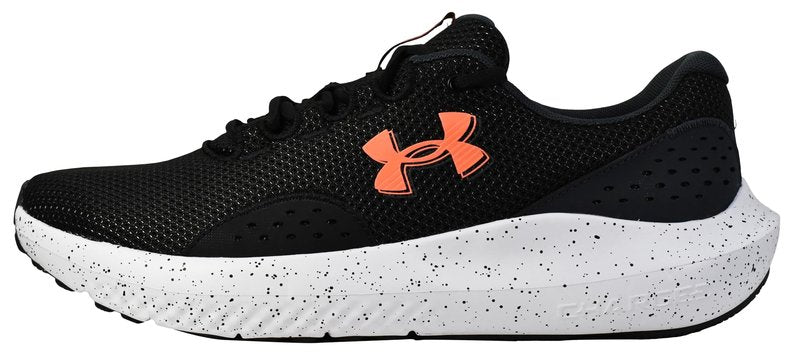 Under Armour Men's Charged Surge 4, (004) Black/Anthracite/Ares Red, 4, US