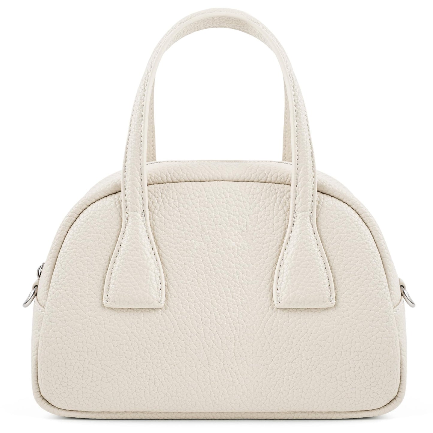 Goinsound Mini Dome Top Handle Bag for Women, Pebbled Vegan Leather Crossbody Purse with Adjustable Strap, Trendy Small Handbag