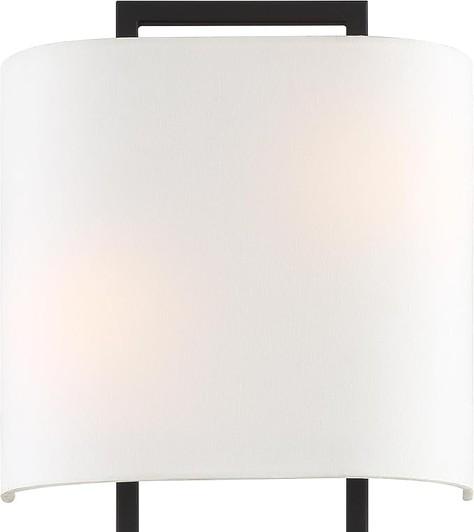 Crystorama Fremont 2 Light Black Forged Sconce