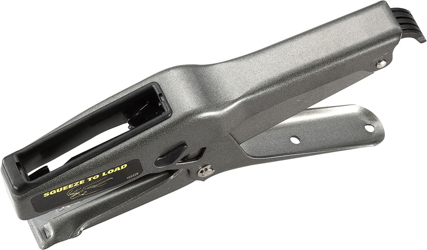 Bostitch Office B8 Plier Heavy Duty Stapler with 1250 1/4" Staples - Full Strip Metal Bostitch Stapler for Cardboard, Paper and Fabric (45 Sheet Capacity)