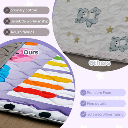 RONGFA Baby Play Mat for Floor, 50'' x 50'' Thicken Foam Soft Padded Mat for Baby, Playpen Mat for Toddlers Infant Kids, Machine Washable, Non-slip Bottom Safe for Crawling (Piano)