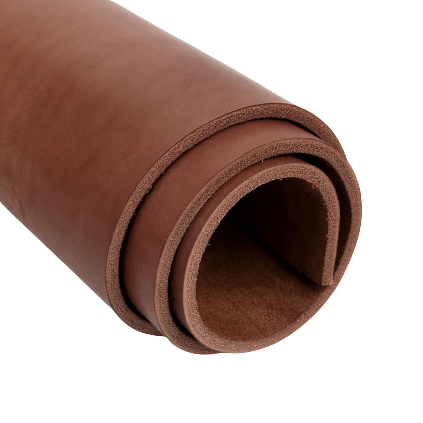 Full Grain Leather Sheet, 4-5mm Thick, Brown Leather, Vegetable Tanned Leather for Crafting, Tooling, Sheath Making (Brown 20-30 Square feet)