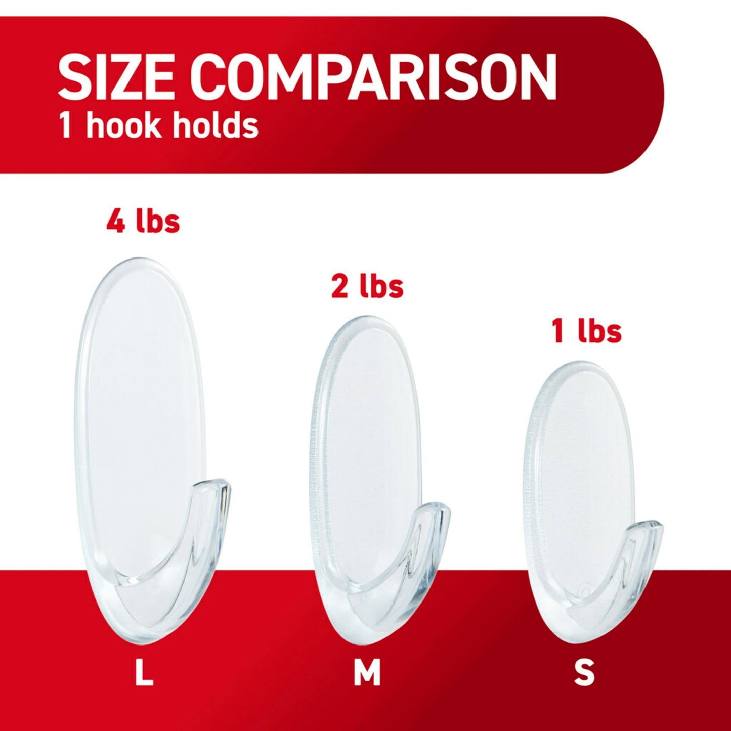 Command Medium Clear Wall Hook, 7 Wall Hook and 12 Strips, Damage-Free Hanging with Adhesive, Great for Hanging Home Decor, Holds up to 2 lb
