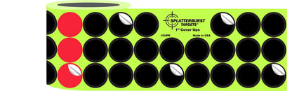 Splatterburst Targets - Roll of (1519) 1 Inch Stick & Splatter Self Adhesive Cover Up Patches - Gun - Rifle - Pistol - Airsoft - BB Gun - Pellet Gun - Air Rifle - Made in USA