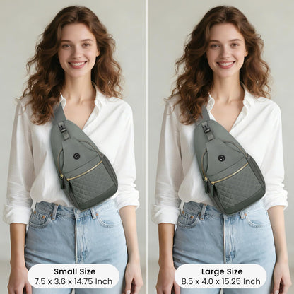 Vankor Small Crossbody Purses Bags for Women Men Travel, Chest Sling Bag Women Casual Cross Body Bag for Woman Sling Backpack Army Green