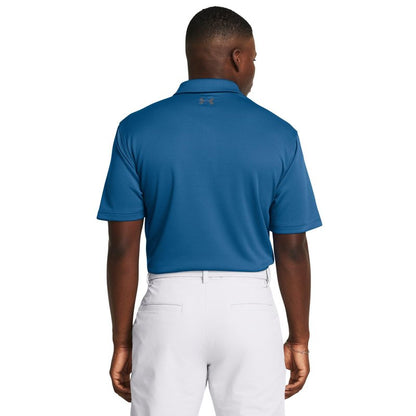Under Armour Men's Tech Golf Polo, (406) Photon Blue / / Pitch Gray, 3X-Large Tall