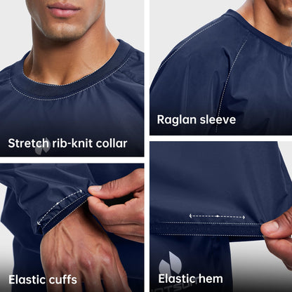 HOTSUIT Sauna Suit Men Anti Rip Sweat Suits Gym Boxing Workout Jackets