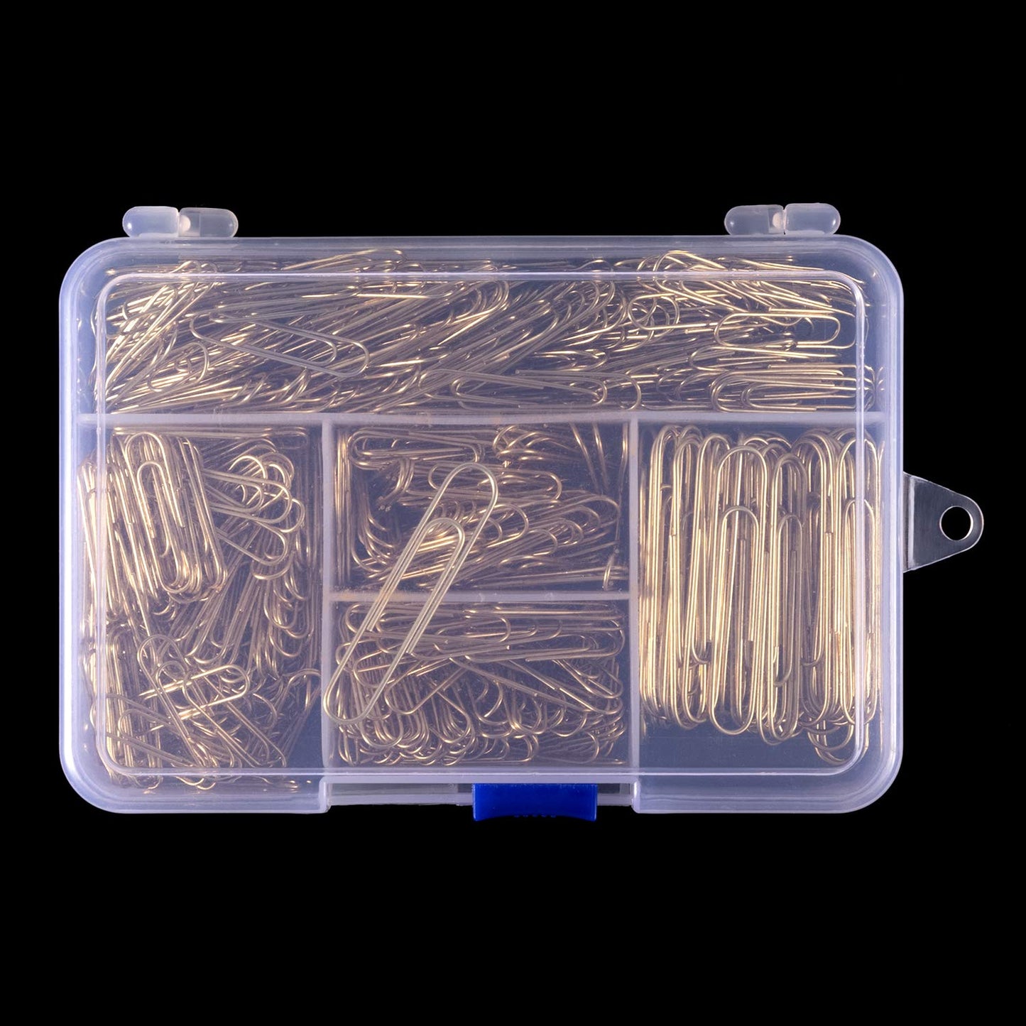 Deoot 600 Paper Clips,Office Gold Paper Clips Assorted Sizes(Small,Medium and Jumbo) 28 mm,33mm,50 mm