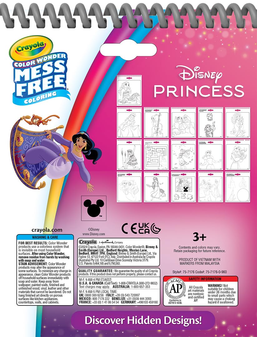 Crayola Disney Color Wonder Bundle (3 Pack), Essential Easter Basket Stuffer, Toddler Mess Free Activity Pads & Markers, Disney Coloring Toys, Easter Gift, 3+