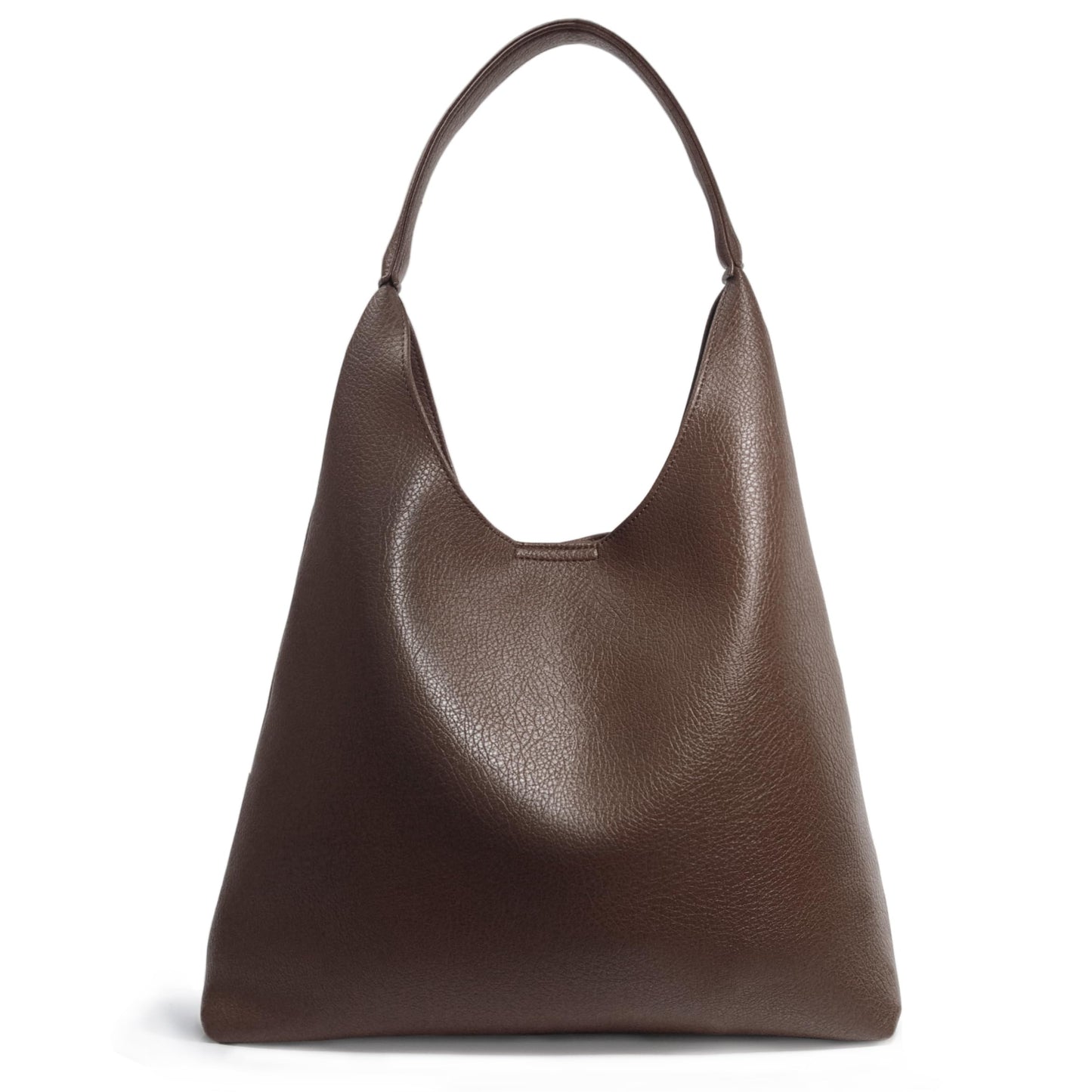 Hobo Bags for Women Soft Vegan Leather Shoulder Handbag Slouchy Tote Purses (Coffee)