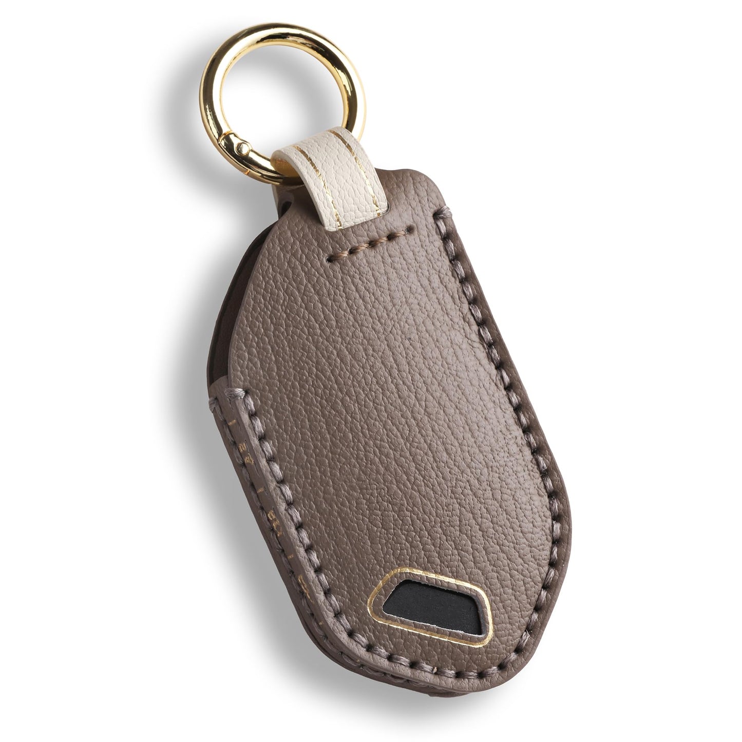 Hontumax Premium Leather 5-Button Key Fob Cover Case for KIA Telluride 2023-2025, Sorento 2024-2025, EV9 2024-2025, K4 2025, K5 2025, Carnival 2025 Key Fob Holder (Brown)