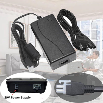 solsinsy 29V AC/DC Adapter for VIVO DESK-KIT-1B6B DESK-KIT-1B7B-36 Electric 60x24 inch/71x36 inch Standing Desk Workstation Home Office Desk Switching Power Supply Cord Charger Cable PSU