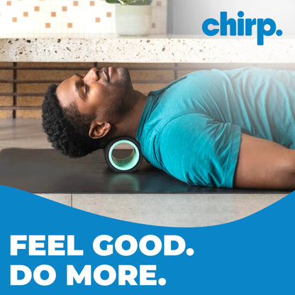 Chirp Wheel Foam Roller – Targeted Back & Neck Relief, Lumbar Spine Stretcher, Spinal Decompression Back Stretcher, Massage Roller with Density Foam for Physical Therapy, Supports 500lbs, 2-Inch Mint
