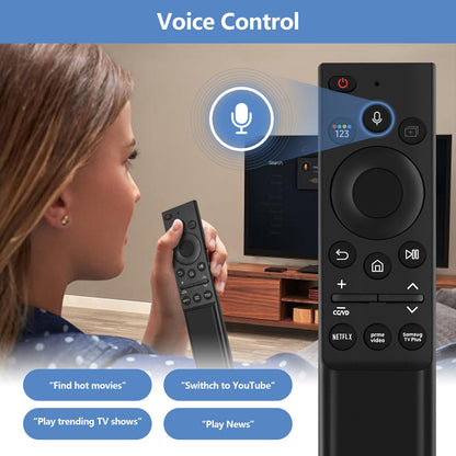 BN59-01357A Replacement Voice Remote Control fit for Samsung Smart TVs Compatible with Samsung QLED Series Smart TV Also BN59-01357F BN59-01357P Full Function Replacement
