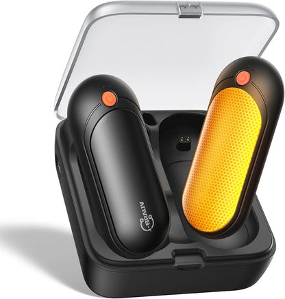 Rechargeable Hand Warmers - 5 Levels Double-Sided Heating | 10000mAh Charging Case, Portable Pocket Heater for Winter Outdoor Activities