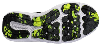 Under Armour Men's Charged Assert 10 Shoes, (004) Black/Black/High Vis Yellow, 8.5 X-Wide