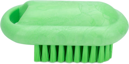 SPARTA Nail Scrub Brush Commercial-Grade, Heavy-Duty Hand and Fingernail Brush with Stiff Bristles for Gardeners, Mechanics, And Foodservice Personnel, Plastic, 5 Inches, Lime