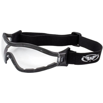 GV Z33 Motorcycle Skydiving Airsoft Goggle Low Profile Anti Fog Clear Lens Plus Storage Bag Global Vision