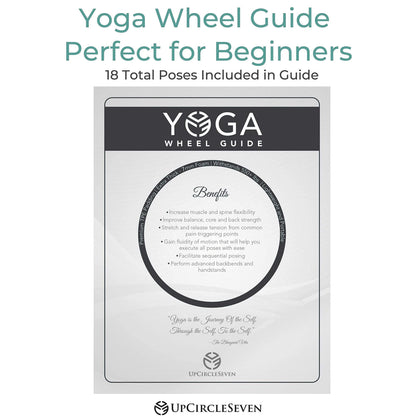 UpCircleSeven Yoga Wheel Set - Strongest & Most Comfortable Dharma Yoga Prop Wheel, 3 Pack for Back Pain Stretching & Backbends (12, 10, 6 inch) (Turquoise)