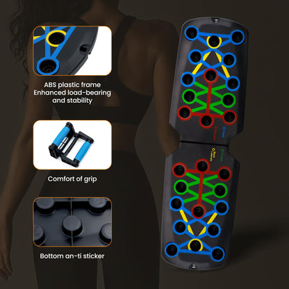Tongdayi Push Up Board, Portable Dismountable 17 in 1 Push Up Bar at Home Gym, Professional Muscle Training Equipment is Available for Men and Women, The Ideal Gift for Fitness Enthusiasts, Pushup Board Set