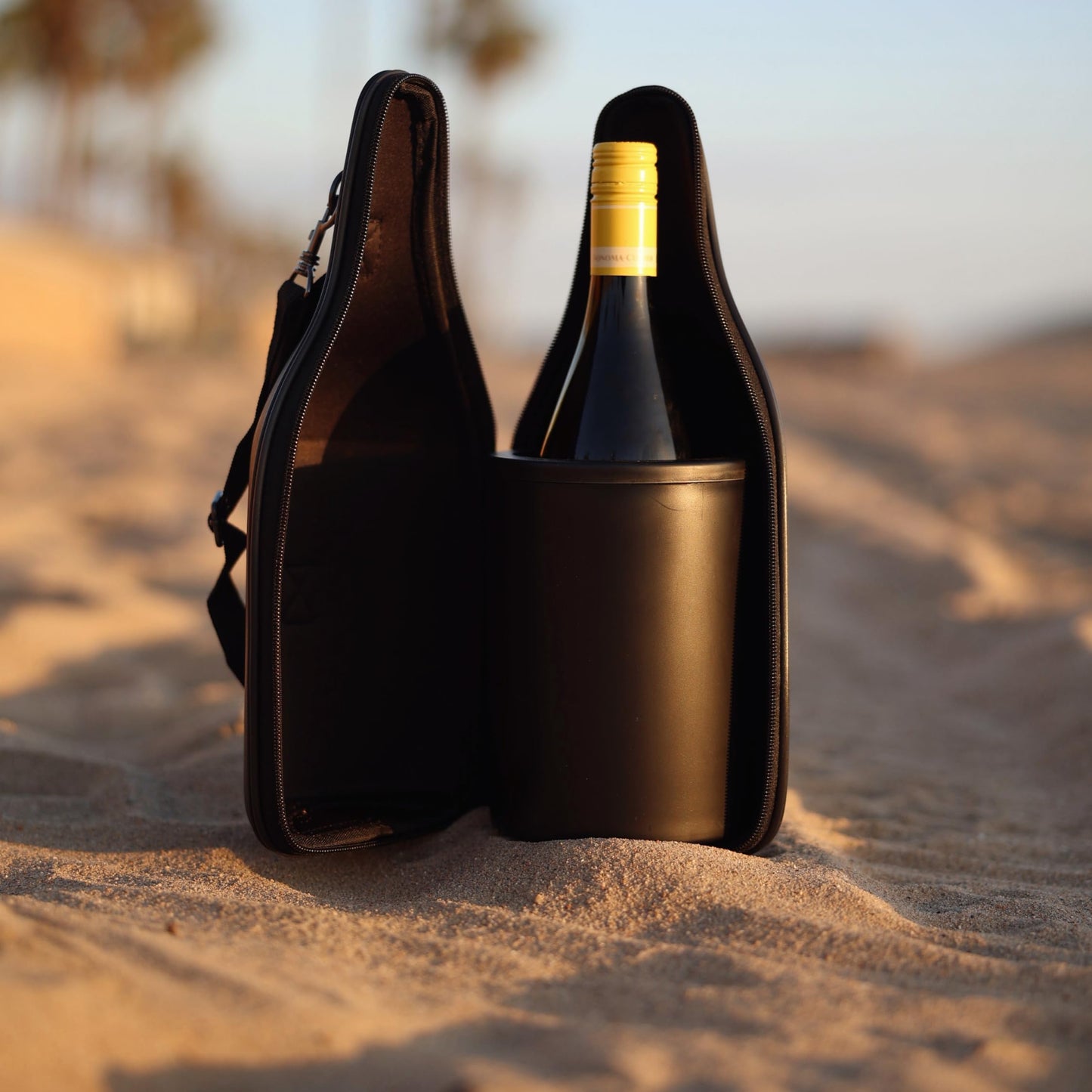 CaddyO Elegant Leather Insulated Wine Tote Chiller, This Wine Chiller Tote will actual take a warm bottle and chill it in less that 30 minutes