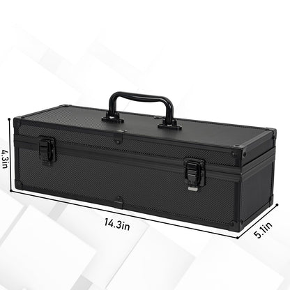 OUUTMEE Toploaders Storage Box for 3" x 4" 35pt Rigid Card, Top Loader Storage with 3 Partition Holds 200+ Toploaders, Magnetic Card Holders