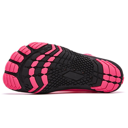 Racqua Girls Water Shoes - Quick Dry Barefoot Swim Aqua Lightweight Beach Boating Surfing Water Parks Outdoor Sport - Little Kid Rose 13