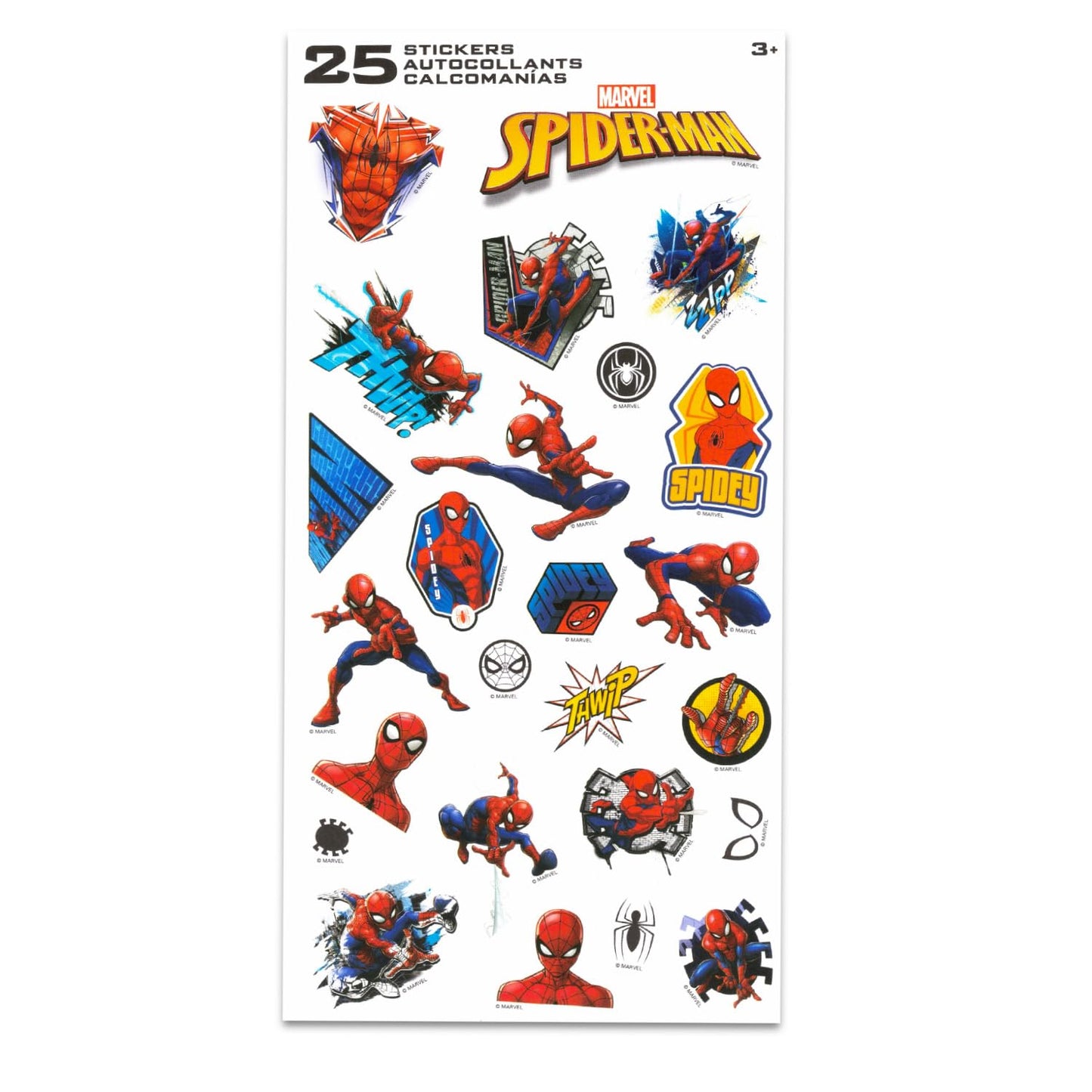 Spider-Man Spiderman Pencil Case for Kids - Marvel Stationery Bundle Pencil Case, Erasers, Stickers, Bookmark, More | Spiderman School Supplies for Boys 4-6
