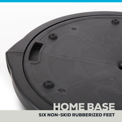 BOSU Balance Trainer, Half-Ball Training Equipment, 65 cm Diameter, 350 lb Capacity - Burst-Resistant Stability Exercise Tool w/ Non-Slip Base, Includes Hand Pump, Commercial-Grade