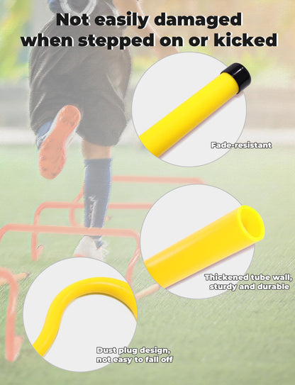 GHB Hex Agility Rings 1 Pack and 5 Pack 8" Agility Hurdles 1 Pack