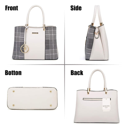 KURGOOL Women Purses and Handbags Top Handle Satchel Shoulder Bags Messenger Tote Bag for Ladie