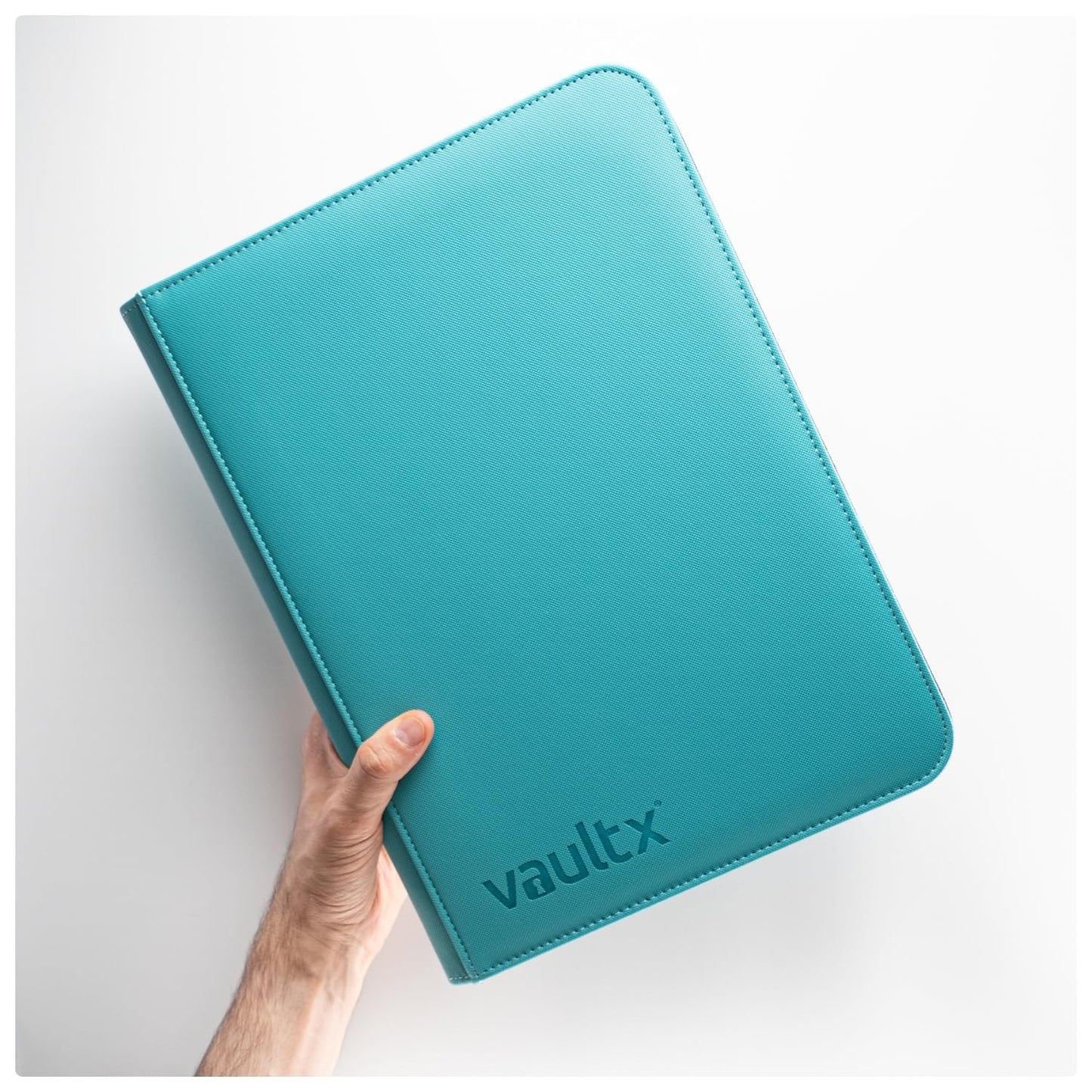 Vault X 9 Pocket Trading Card Zip Binder, 360 Cards, Premium Exo-Tec Album Material, 20 Side-Loading Pages, Folder for Collectible Games, Sports, TCG (Teal)
