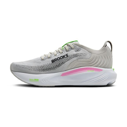 Brooks Women’s Adrenaline GTS 25 Supportive Running & Walking Shoe - Oyster/Pink/Green - 10 Medium