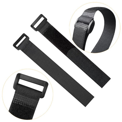 YiwerDer 32Pcs Reusable Fastening Cable Straps and Cable Ties with Buckles, Variety Sizes 8"-12"-18"-24"-36", Premium Adjustable Multi-Purpose Hook and Loop Cinch Strap Cord Ties
