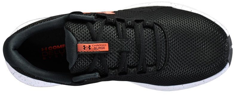 Under Armour Men's Charged Surge 4, (004) Black/Anthracite/Ares Red, 10, US