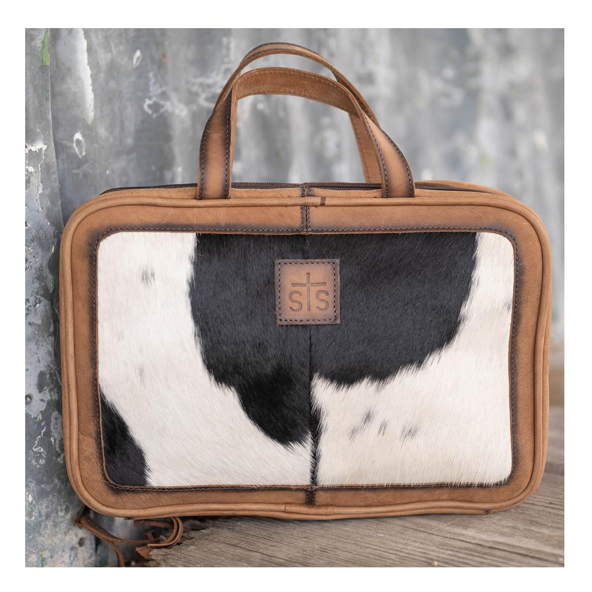 STS Ranchwear Cowhide Toiletry Bag
